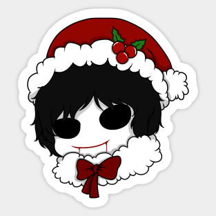 bloody painter christmas chibi Sticker